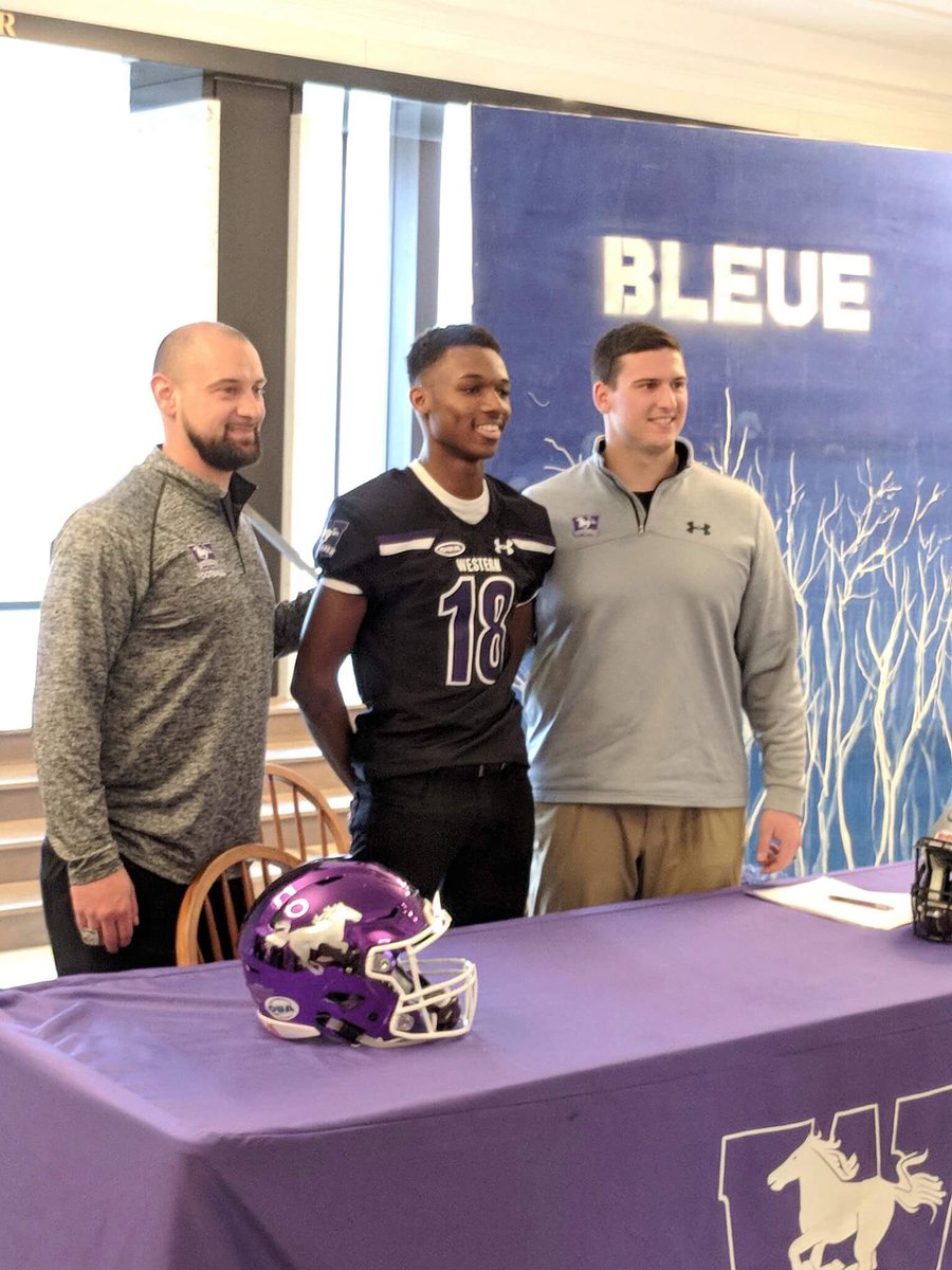 westernuFB's tweet photo. Welcome to Mustang Football Joe Hill. An amazing day full of energy & incredible support from @UCC_Community #CommitToTheWM #CreateHistory18 https://t.co/ELsUq7P0zu