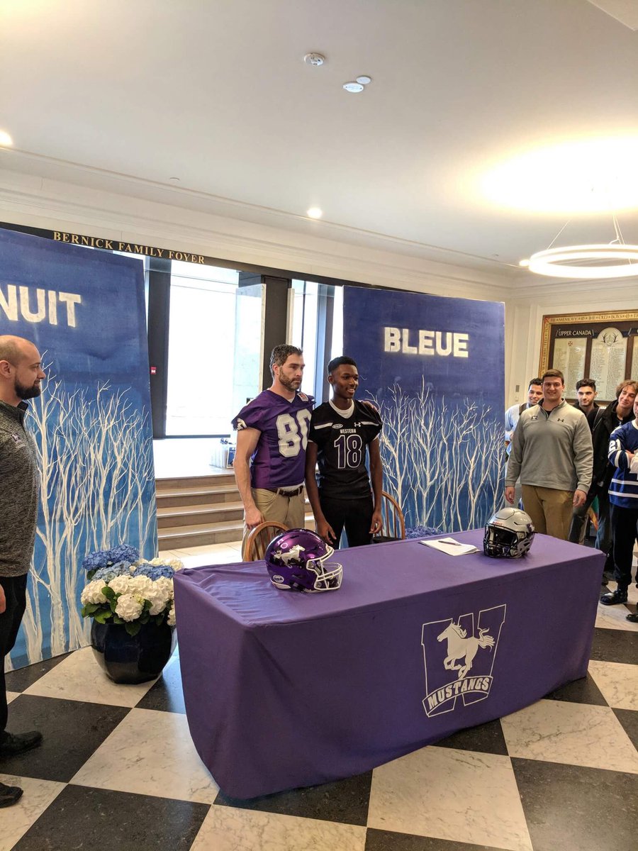 westernuFB's tweet photo. Welcome to Mustang Football Joe Hill. An amazing day full of energy & incredible support from @UCC_Community #CommitToTheWM #CreateHistory18 https://t.co/ELsUq7P0zu