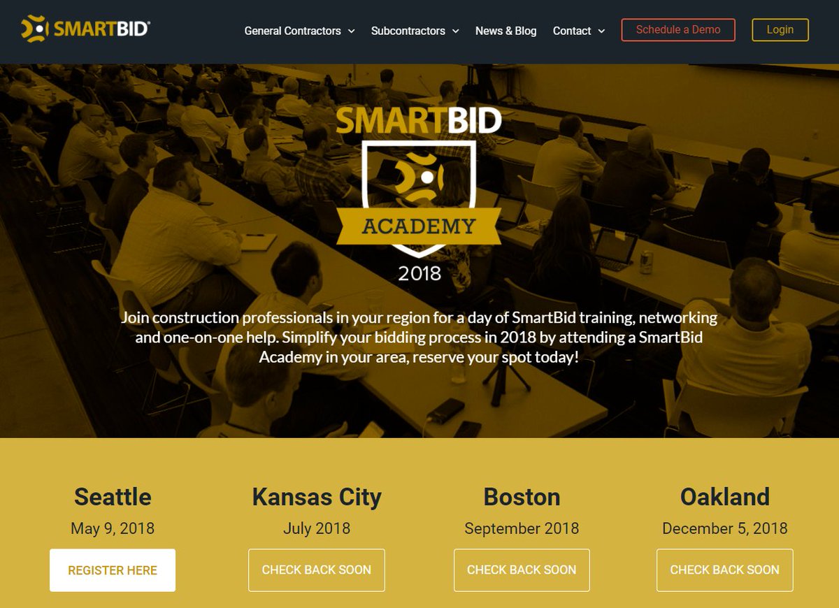 America_Builds's tweet photo. Are you a #Smartbid user or looking to find out more about simplifying your #construction #bidding process? Join @SmartBidCo for one of their SmartBid Academy #training sessions. https://t.co/rw8OdDzOqh #generalcontractors #contractors #subconstractors #building #news https://t.co/27H4TMc0aK