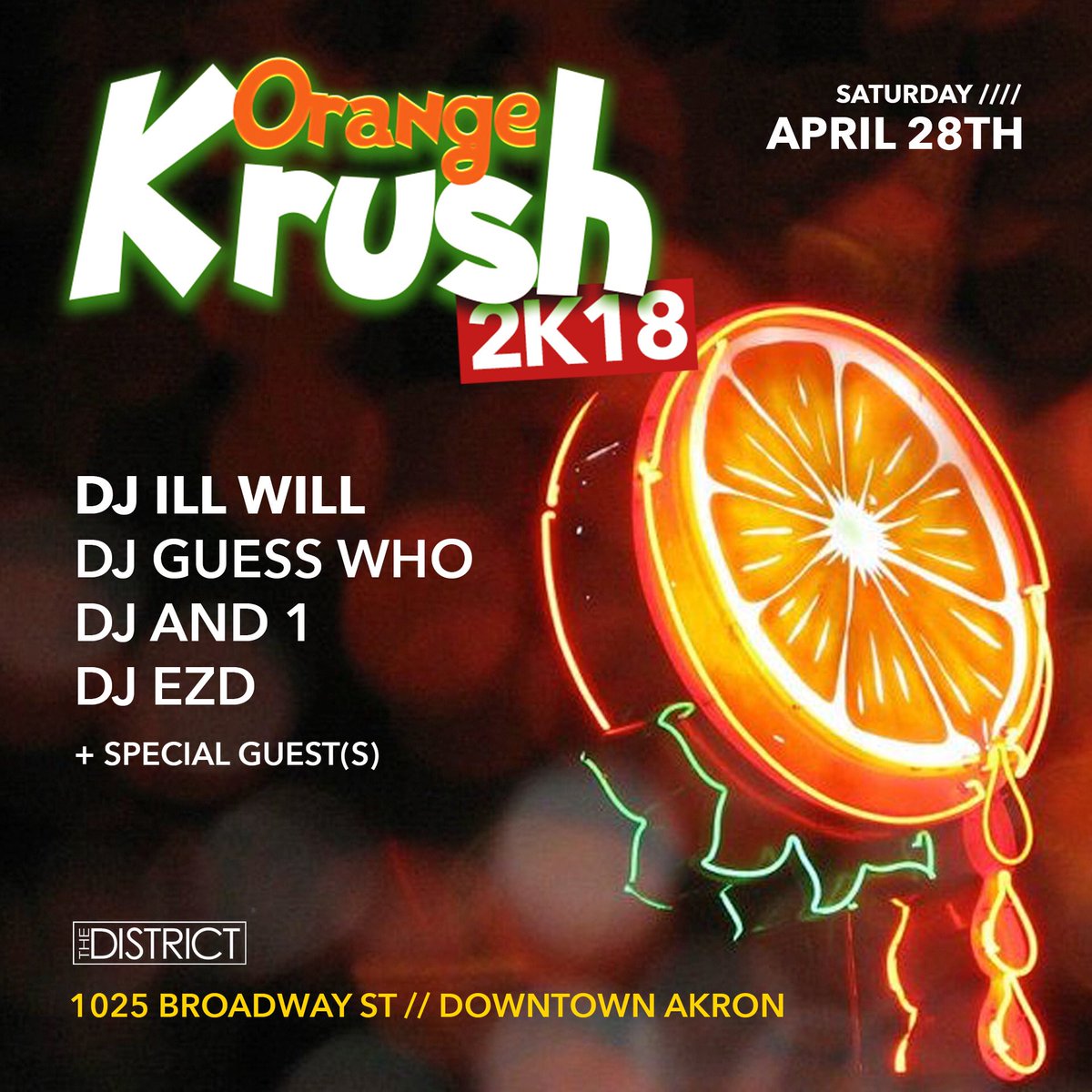 JungleMafia_'s tweet photo. #OrangeKrush2k18 🍊| April 28th. THE BIGGEST WAREHOUSE PARTY OF THE CENTURY 👀💥. Music By @DjAnd1_ ✖️@illlikewill ✖️@EzIsEverything ✖️@DJGUESSWHO_ 🔥🔊| GIVING AWAY 200 🎟 First Come First Served❗️Doors zips at 9:00 Early Arrival Highly Suggested 🗣. Tickets On Sale Now https://t.co/lAvPjNQC4P