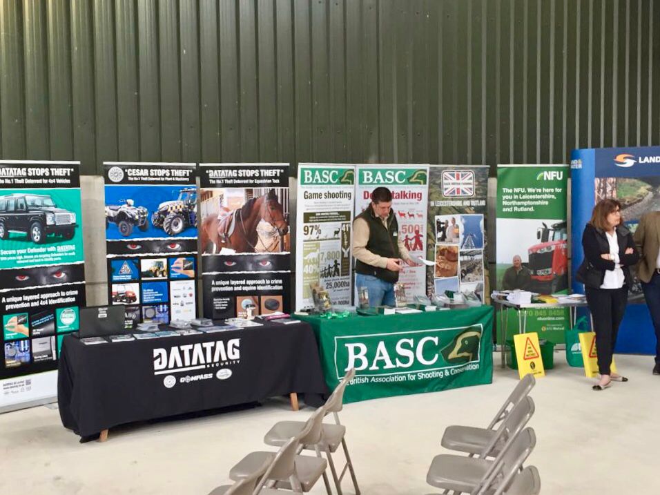 DatatagID's tweet photo. @NWLeic @Leicpolice all set up for rural crime evening at Swadlincote #DatatagIt https://t.co/om0LH9hjgu