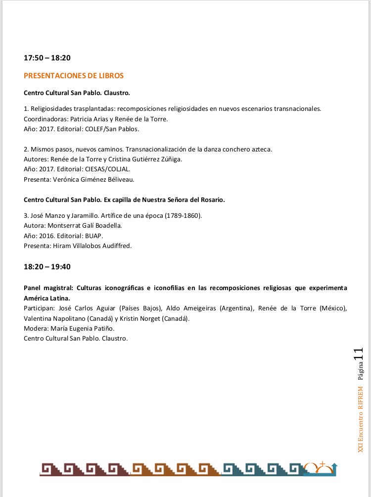 jcgaguiar's tweet photo. Esta semana estaré participando en el panel magistral del congreso #RIFREM en #oaxaca este miércoles 18 de abril 6:20 pm sobre la iconografía de #santamuerte en #mexico No dejen de seguirnos! Ve programa completo https://t.co/XSEXc2vztv https://t.co/8iCwKtTvzP