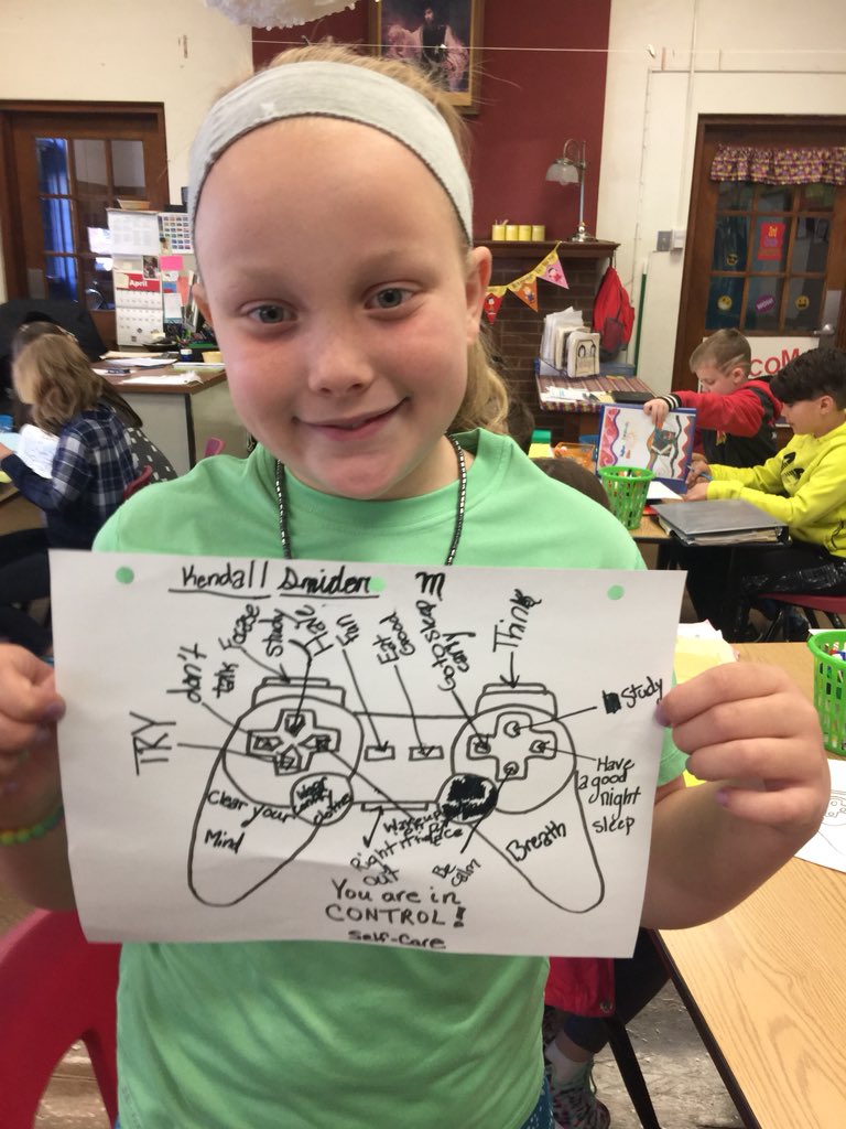 MarlerKatherine's tweet photo. Self Care skill strategies applied to the control piece helps prepare for MAP testing @phelps@katherinemarler https://t.co/1JlAwUZ5QG