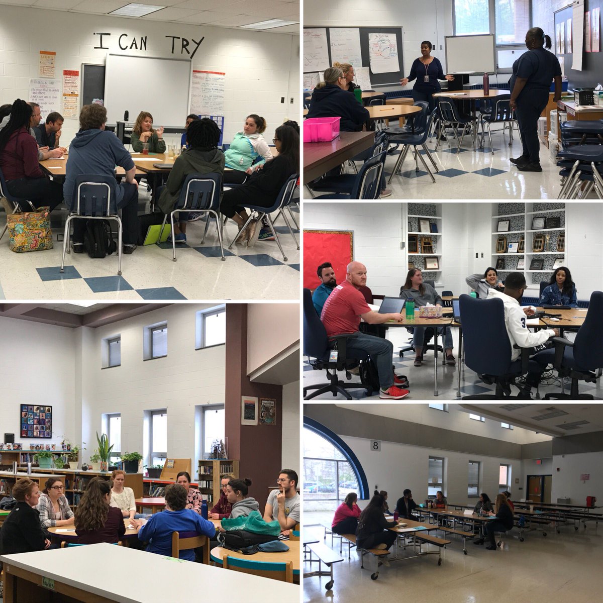 loesch_em's tweet image. CSS sites from across the county are collaborating! These individuals have some the hardest positions in the county but yet they are still smiling! @SaratogaESFCPS @OldeCreekES @MarshallRoadES @EagleViewES @LaurelRidgeES @WoodlawnES