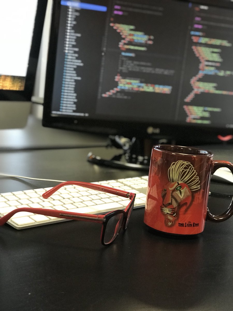 moneil868's tweet image. When the weather outside tries to bring you down but the coffee is hot and the code is cool...😎 

#LionKing #CoffeenCode