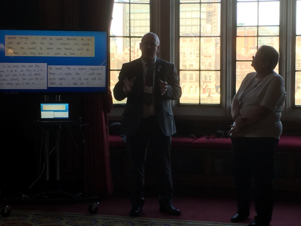 paladinservice's tweet photo. The truly inspirational John &amp; Penny Clough speaking at our reception at the House of Lords.@CloughJohn @rachelhorman @laurarichards99 #NSAW2018 https://t.co/tmIrMbFopt