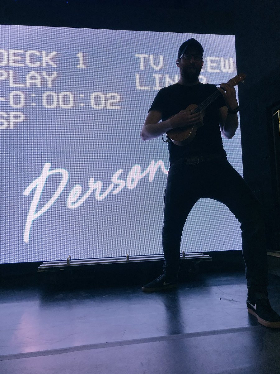 TheVampsBrad's tweet photo. Here he is sports fans, back due to phenomenal demand with his ukulele driven SleeEP, a rags to riches tale... Person. @Sledgehammertec https://t.co/R9mnKafyqR