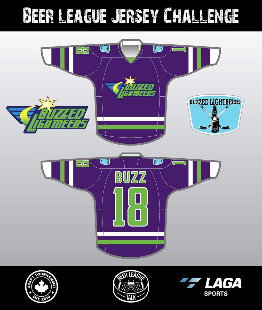 beerleaguetalk's tweet photo. Welcome to The Jersey Challenge by @BeerLeagueTalk and @LAGAsports. R/T to vote for the Buzzed Lightbeers to win a free set of jerseys for their team. Are you a Hockey Player? Check out the greatest hockey show in the world at https://t.co/63UAD6Vakt (Likes are tiebreakers) https://t.co/TcQRWSIYvk