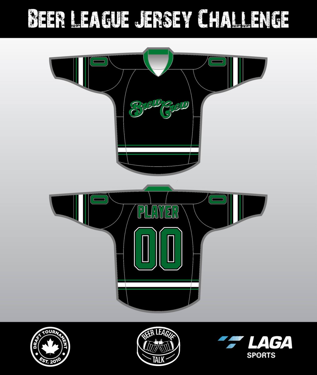 beerleaguetalk's tweet photo. Welcome to The Jersey Challenge by @BeerLeagueTalk and @LAGAsports. R/T to vote for the Brew Crew to win a free set of jerseys for their team. Are you a Hockey Player? Check out the greatest hockey show in the world at https://t.co/63UAD6Vakt (Likes are tiebreakers) https://t.co/574bKQWF2G
