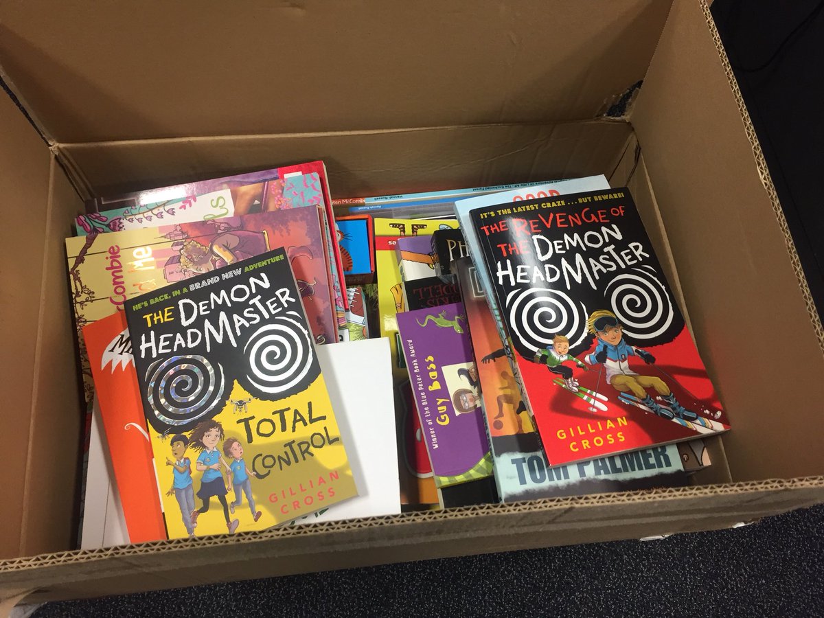 anoara_a's tweet photo. Aaahh! The smell of new books! 

A huge thank you to @giveabookorg for donating two beautiful boxes of books for our #Outdoorlibrary area. 

We are really looking forward to the official opening of it! @_Reading_Rocks_ #RfP #WomenEd https://t.co/Jr32Q5RlQX