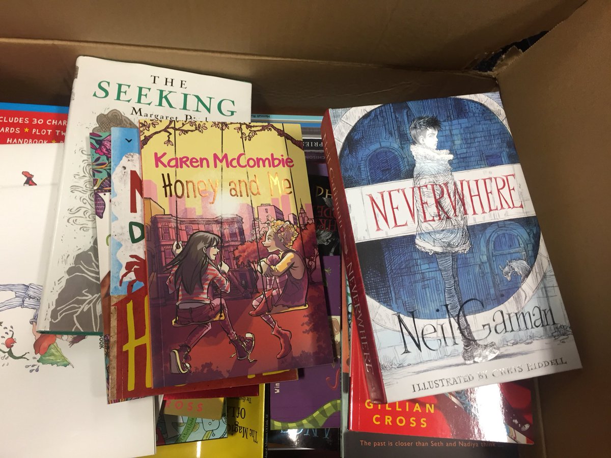 anoara_a's tweet photo. Aaahh! The smell of new books! 

A huge thank you to @giveabookorg for donating two beautiful boxes of books for our #Outdoorlibrary area. 

We are really looking forward to the official opening of it! @_Reading_Rocks_ #RfP #WomenEd https://t.co/Jr32Q5RlQX