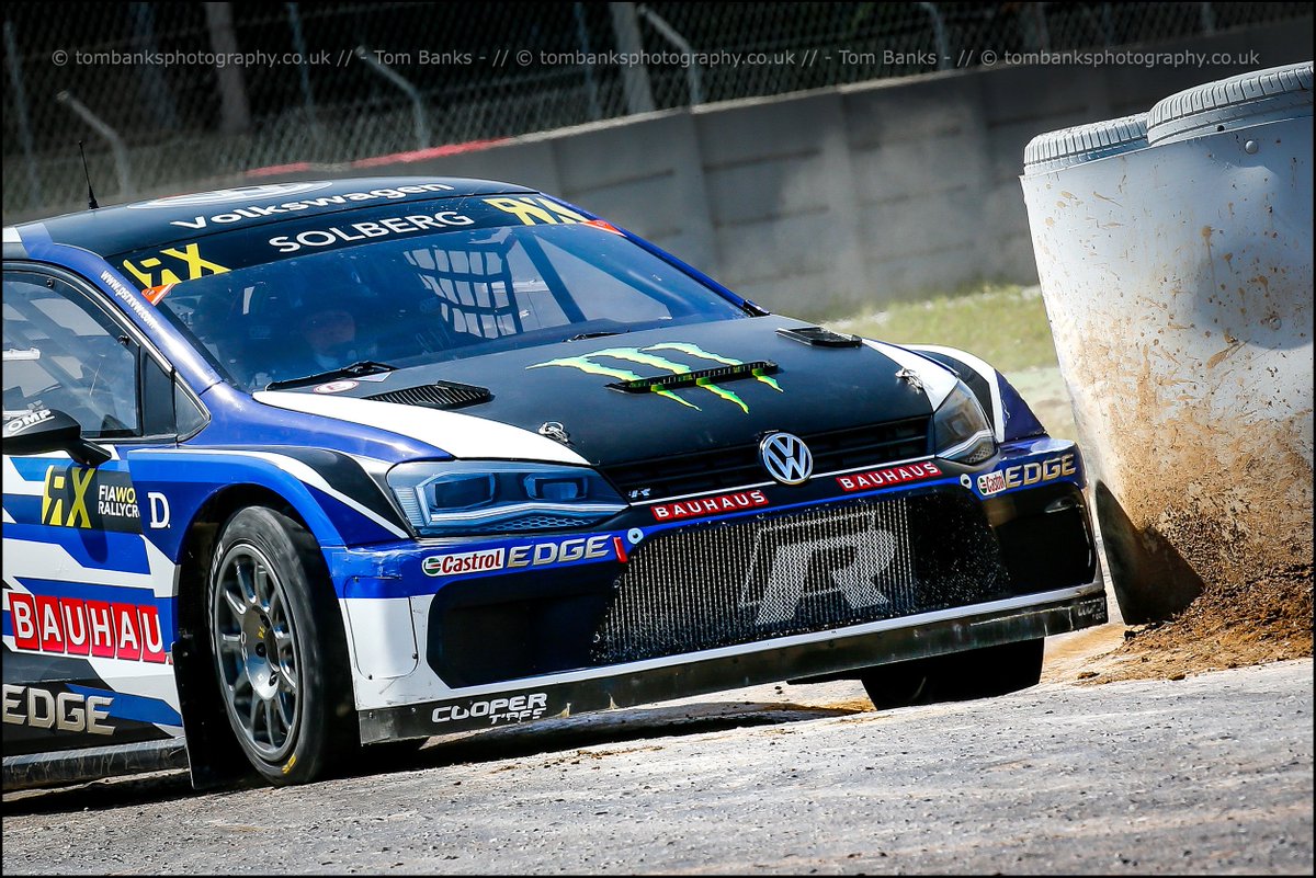 banksyt87's tweet photo. Great example of 110% @Petter_Solberg commitment with 100% precision (most of the time)! Rapid at @CatalunyaRX , he will bag another @FIAWorldRX win soon i'm sure. https://t.co/WItdeYty3h