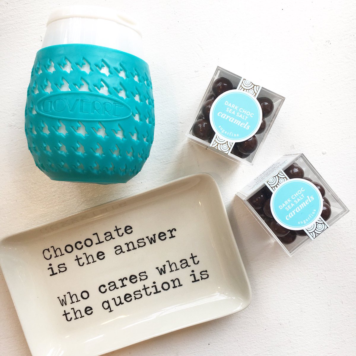 🤷‍♀️Chocolate is everything 🍫
•
<a href="/Goverregirls/">GOVERRE</a> <a href="/sugarfina/">Sugarfina</a> • #chocolate #sugarfina #candy #sweettreats #sweettooth #candydish #candygirl #boutique #giftideas #shoplocal #downtowndover #wine #goverre #stemlesswineglass #mothersday #winenight #girlsnight #treatyoself