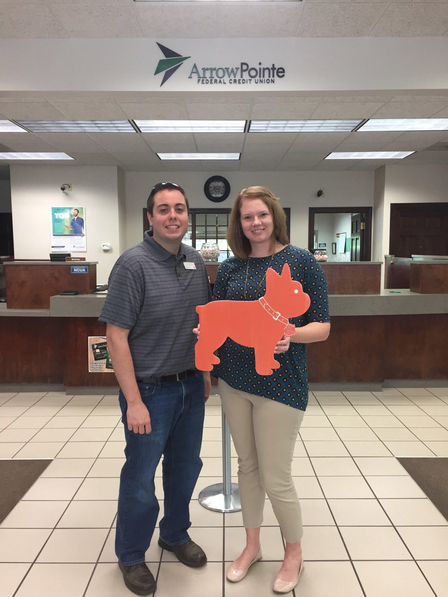 forsalecarolina's tweet photo. NextHomie's Keith Rushman and "Luke" drop by to visit their friend Loan Officer, Emily Cannon of ArrowPoint Federal Credit Union.
#nexthomeplatinumadvantage, #arrowpoint, lukespotters, #nexthome https://t.co/D8AdJUefWN