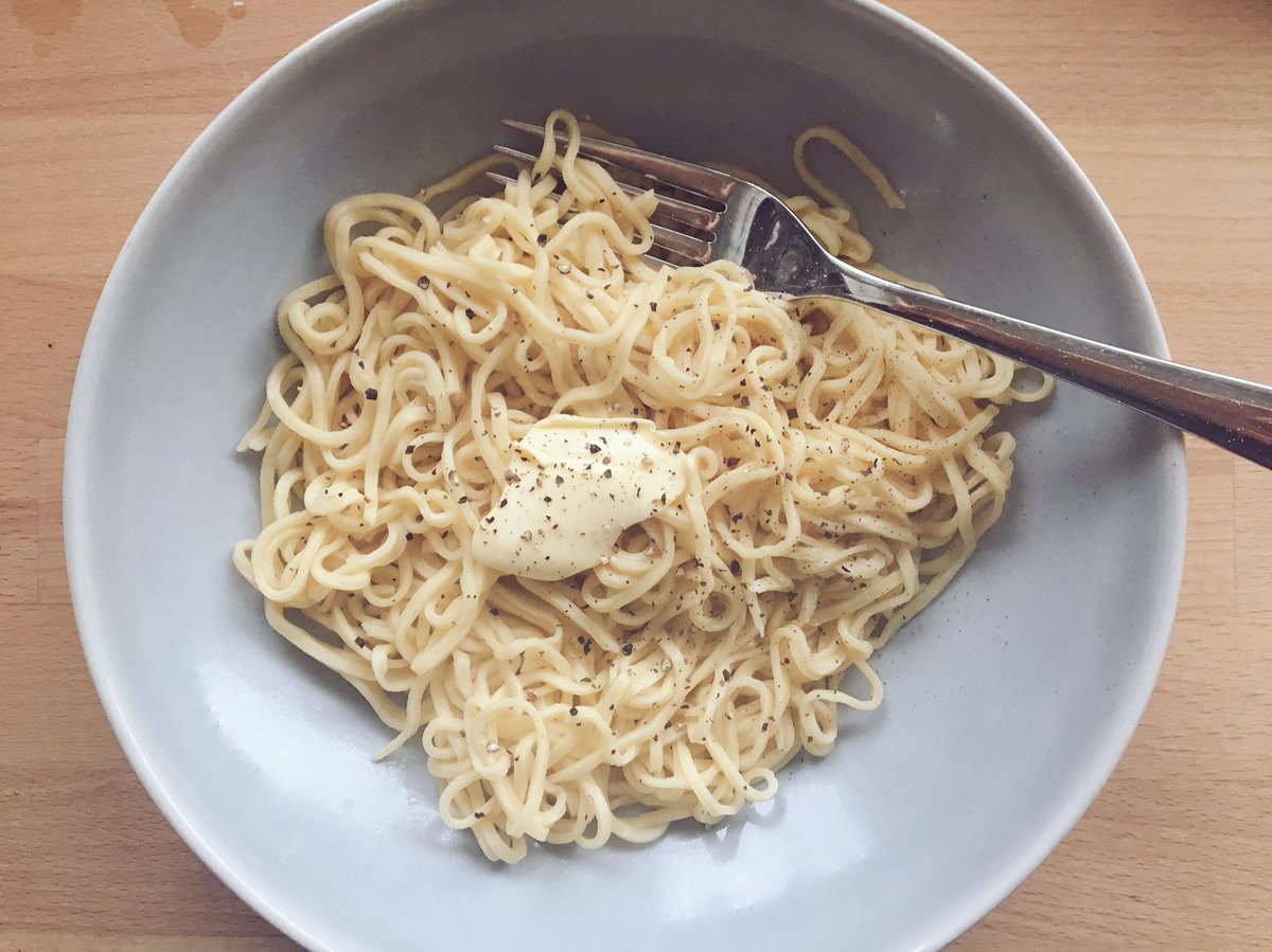 mummyblogger's tweet photo. Tada! I cooked it for a couple of minutes and just put a knob of butter and some black pepper on it.
It tastes like... pasta? I mean itโs nice, but not that amount of faff nicer than buying a bag of it ๐
Still, itโs ticked off the list now. #40thingsbefore40 https://t.co/hIg8fVVWmG