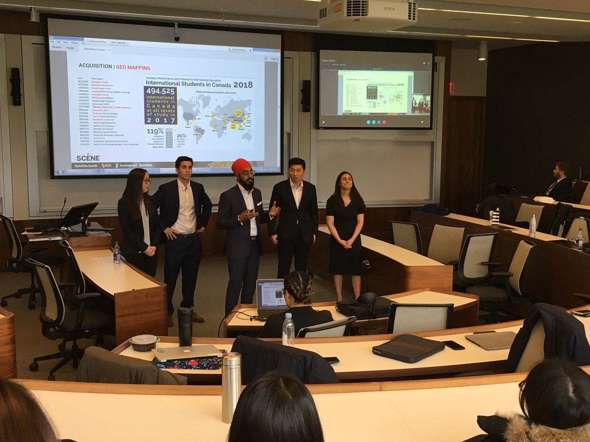 iveybusiness's tweet photo. Final presentations are happening NOW for #HackTheCase! @iveymsc @DeloitteCanada @SASAcademicCA @scotiabank https://t.co/cJU3Ni9XHf