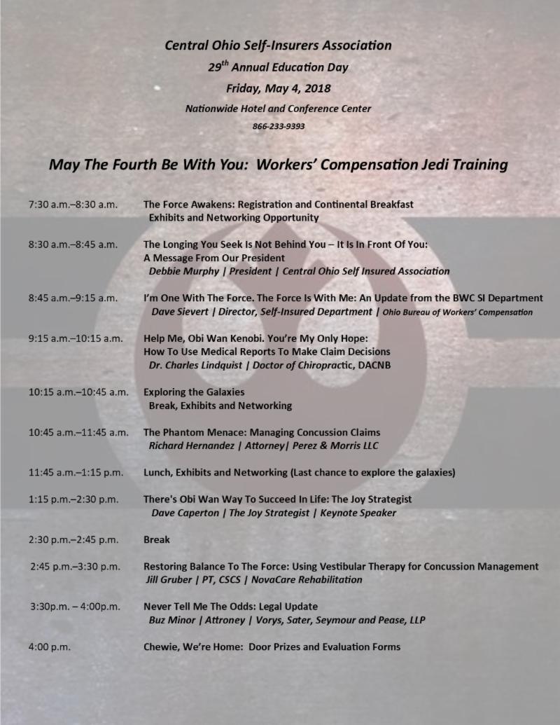 COSIA_WC's tweet photo. COSIA 2018 Education Day - Get ready, get set........Register! Don't miss out, Jedi Knight! https://t.co/6ZeSEtlXns https://t.co/r0tbF85yel