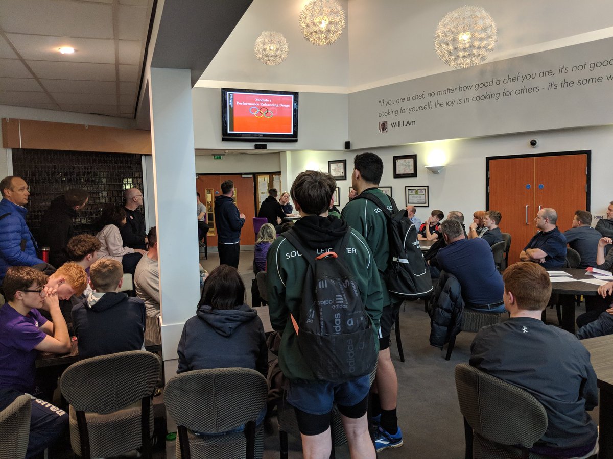 MidlandsH's tweet photo. Full house for the IPlay Clean presentation for the @ETP_RL players tonight. Player responsibility. Great to get the players learning. @TheRFL #rugbyleague https://t.co/6aQTRsCqXi