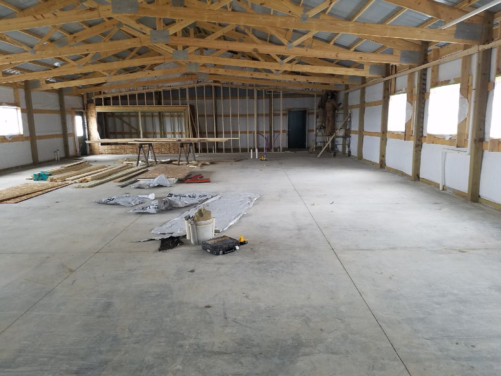 livcoagfair's tweet photo. New Kitchen progress continues with completion of exterior and inside insulation...many thanks to all involved in this phase...#livcoagfair #illinoiscofairs #homeimprovements #communityspirt https://t.co/gsXkBUbefc