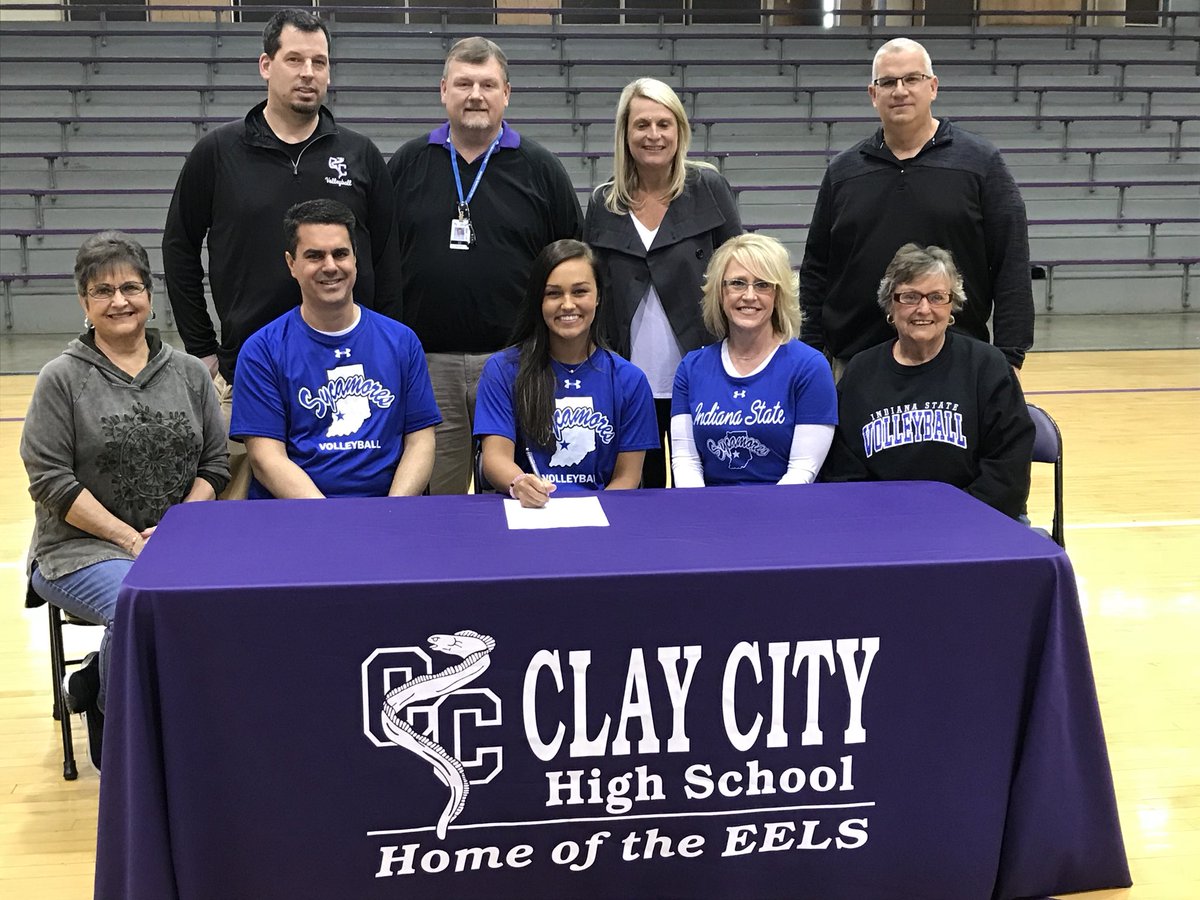 Addie Kittle signed today to play college volleyball at Indiana State. She’s just second D1 volleyball player from Clay City