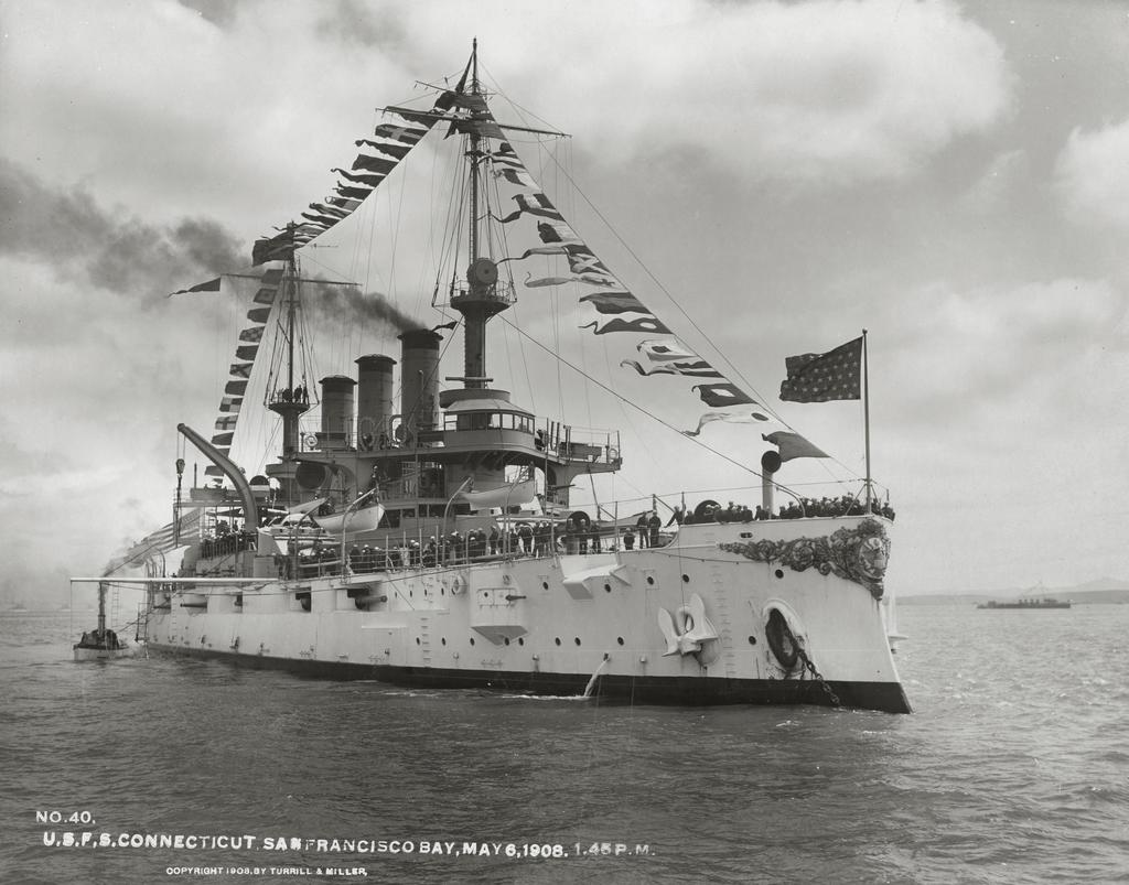 What Did USS Connecticut Look Like  on 5/6/1908 