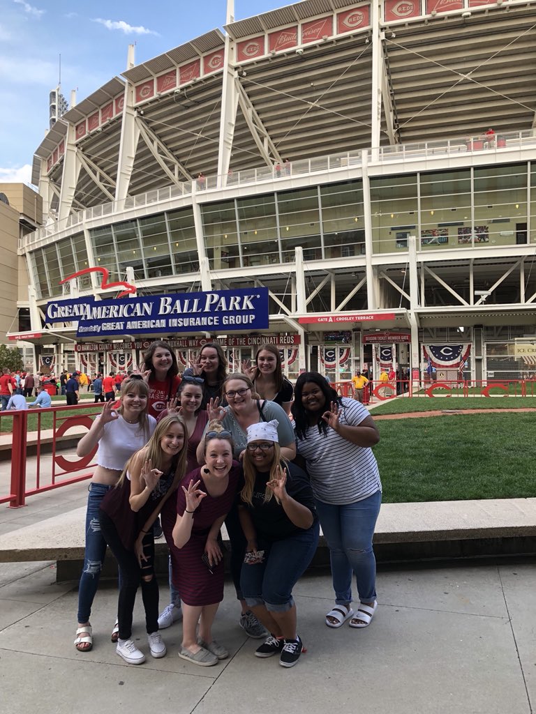 cardinalcomm's tweet photo. Cardinal Communications spent the weekend in Cincinnati learning from communications and public relations professionals. It wasn’t a weekend of all work and no play, because Saturday afternoon the group headed to the Great American Ballpark to cheer on the Cincinnati Reds! https://t.co/3QOnqTSwFP