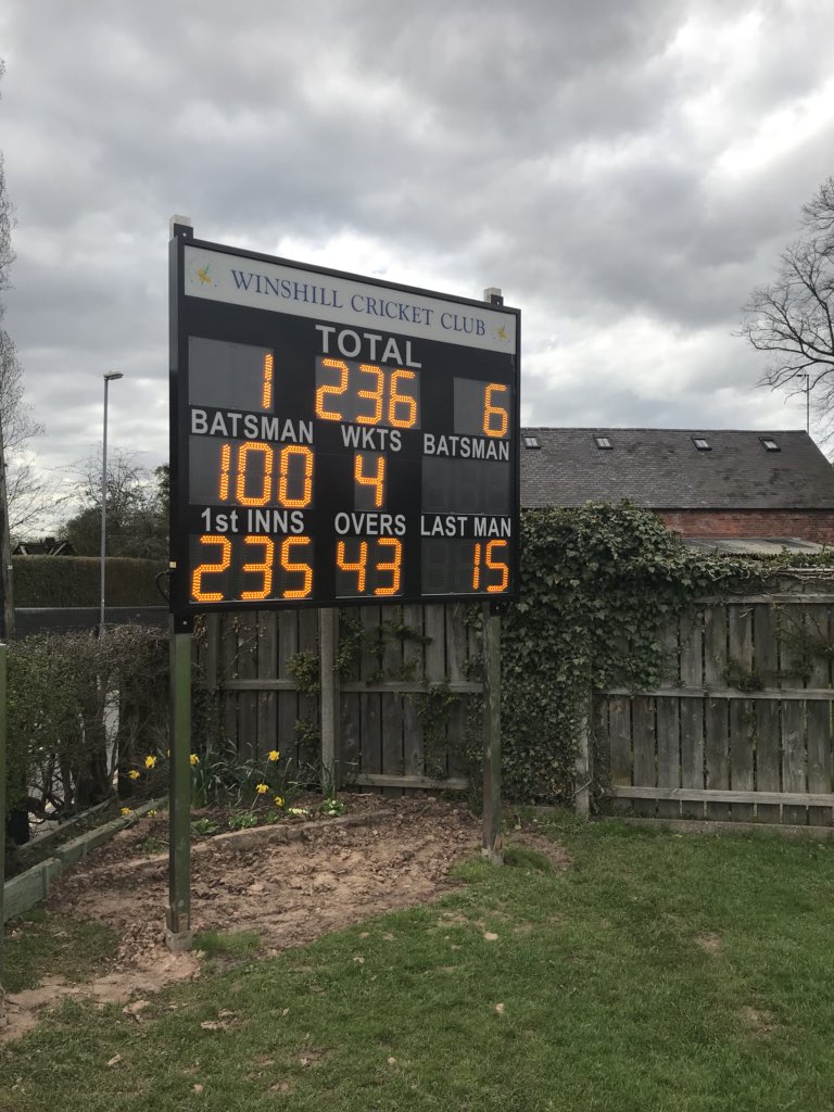 WinshillCC1's tweet photo. The Clubs 137th Season gets underway this Saturday with the 1st XI @ElvastonCC whilst the 2nd XI host @DandHcricket. Both games begin at 13:00. Our new scoreboard will be in operation at Mill Hill Lane https://t.co/UU2O1B6CYr