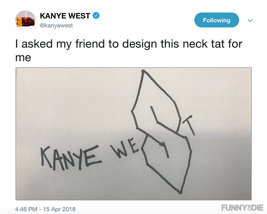 funnyordie's tweet image. Don't do it Kanye