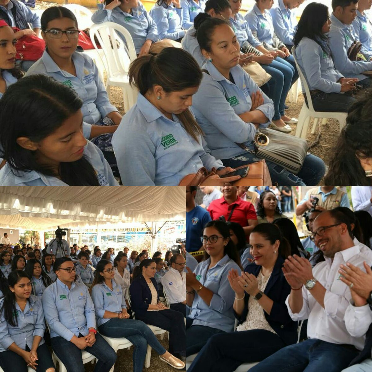 conchamba's tweet photo. En estos momento se está realizando el evento de lanzamiento de los Participantes del Programa Presidencial #ConChambaVivísMejor bajo la modalidad #CódigoVerde quienes brindaran atención personalizada en el Hospital Santa Teresa de Comayagua y centros de salud de Siguatepeque. https://t.co/DOhcyJniRK