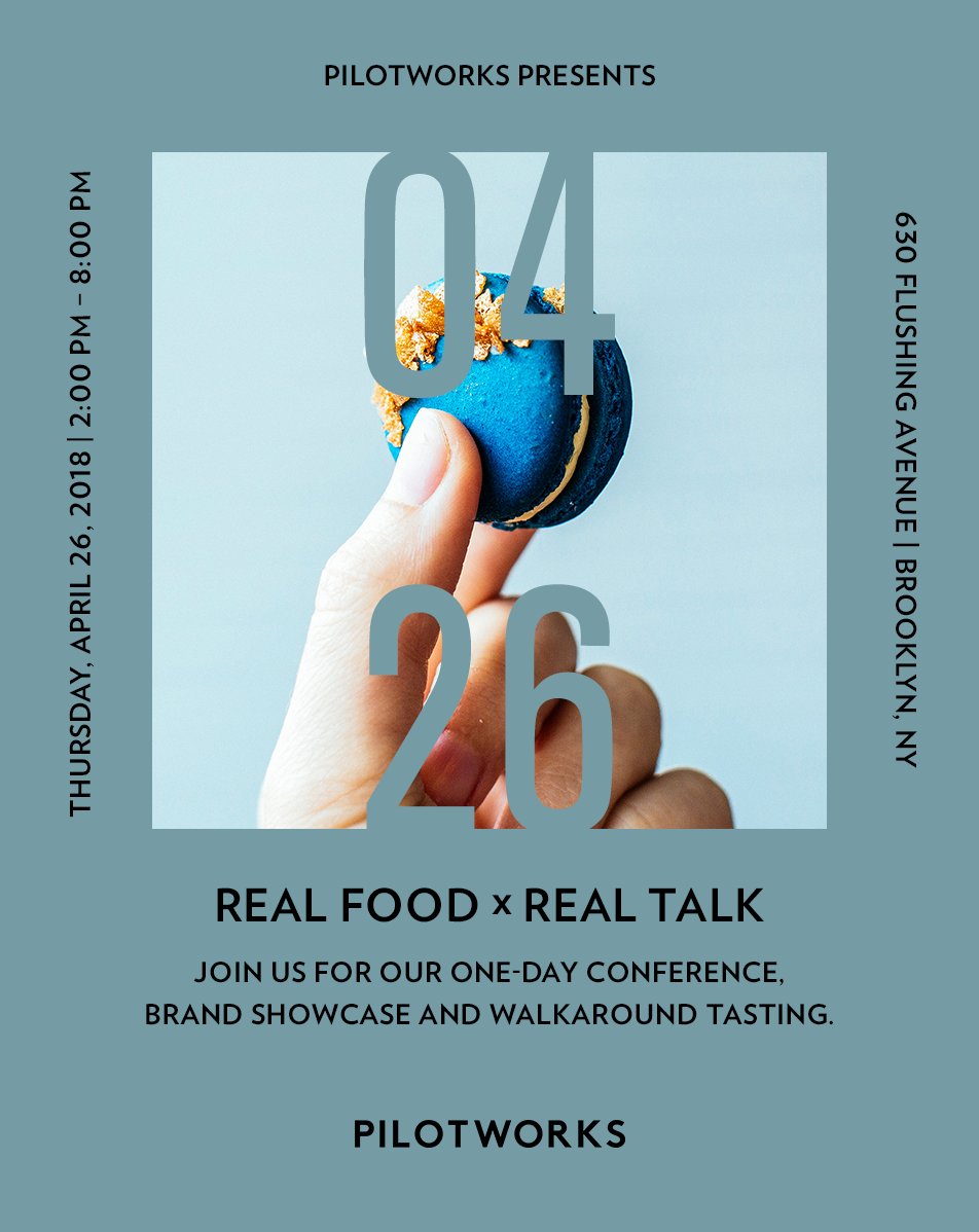 Taste Talks (@tastetalks) on Twitter photo Do you know what we love just about as much as food? Food incubators! <a href="/PilotworksBK/">Pilotworks Brooklyn</a>, an innovative culinary incubator helping food entrepreneurs launch and succeed, will be hosting its first Real Food x Real Talk conference on Thursday, April 26th.
bit.ly/2HBi4Md Do you know what we love just about as much as food? Food incubators! <a href="/PilotworksBK/">Pilotworks Brooklyn</a>, an innovative culinary incubator helping food entrepreneurs launch and succeed, will be hosting its first Real Food x Real Talk conference on Thursday, April 26th.
bit.ly/2HBi4Md