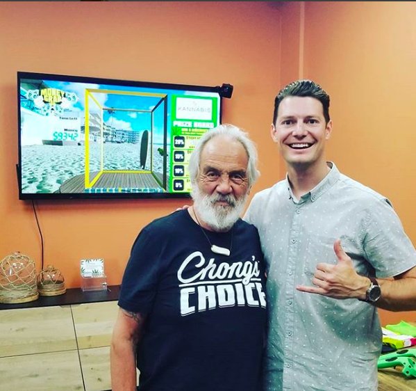 We had a great time with Kannabis Works Saturday demoing Money Grab! Dev tested, Chong approved. #tommychong