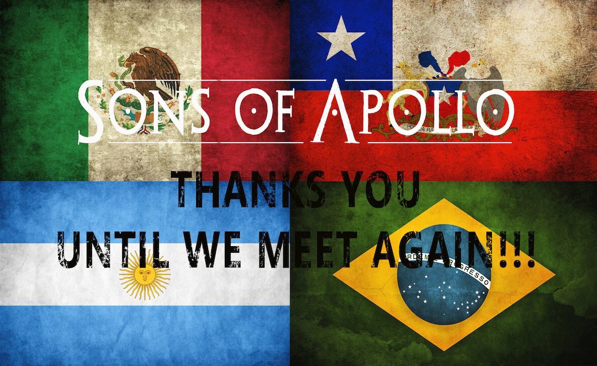 MikePortnoy's tweet photo. Thanks to everyone for making our 1st Mexican/South American run a KILLER one! We cannot wait to come back soon! Gracias Mexico, Chile, Argentina...Obrigado Brasil! We're now heading to Canada and North America, we're pumped up and the band is on fire right now!! See you soon!! https://t.co/ZuVwGncqZN
