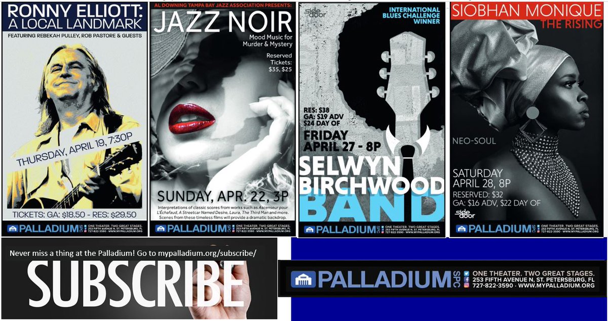 debatpalladium's tweet photo. The Palladium at St. Petersburg College
Published by Deb Carson · Just now · 
Coming to the #Palladium beginning this week! Tix fr. $16... https://t.co/5VVeHDh5It https://t.co/5g2JHb4MeA