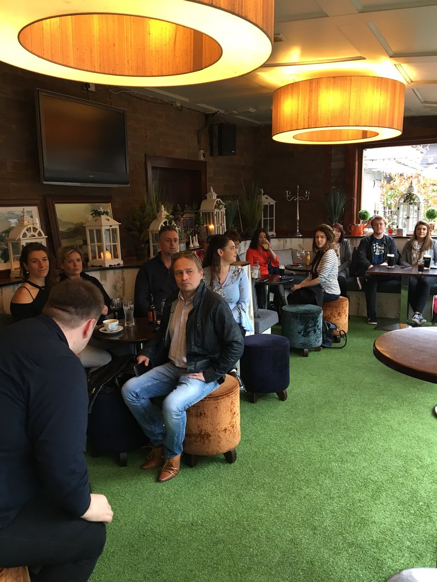 FounderFridayK's tweet photo. Another great #FFKerry last Friday evening with Ken Tobin founder of @HqTralee and Yummy Cafe sharing his fascinating entrepreneurial story! Thanks to all of the Founders who came along to Benners and looking forward to seeing you all again next month! #founders #Kerry https://t.co/ZGEGtkXfnb