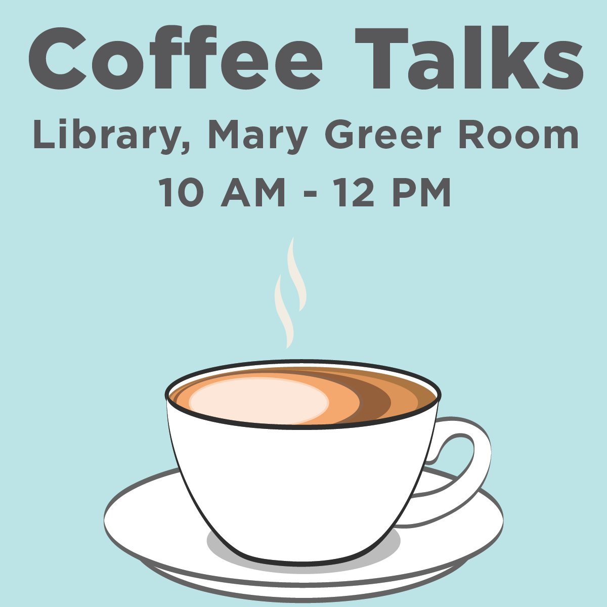 utkwellness's tweet photo. Tuesday morning, join us for Coffee Talks! Drop in anytime from 10 AM-12 PM in Hodges Library, Mary Greer Room. Enjoy free coffee, tea, and a pastry while your questions are answered about sexual assault, consent, and the sexual misconduct policy. CHEW, Title IX, Conduct, &amp; UTPD. https://t.co/W9nBBd9zg6