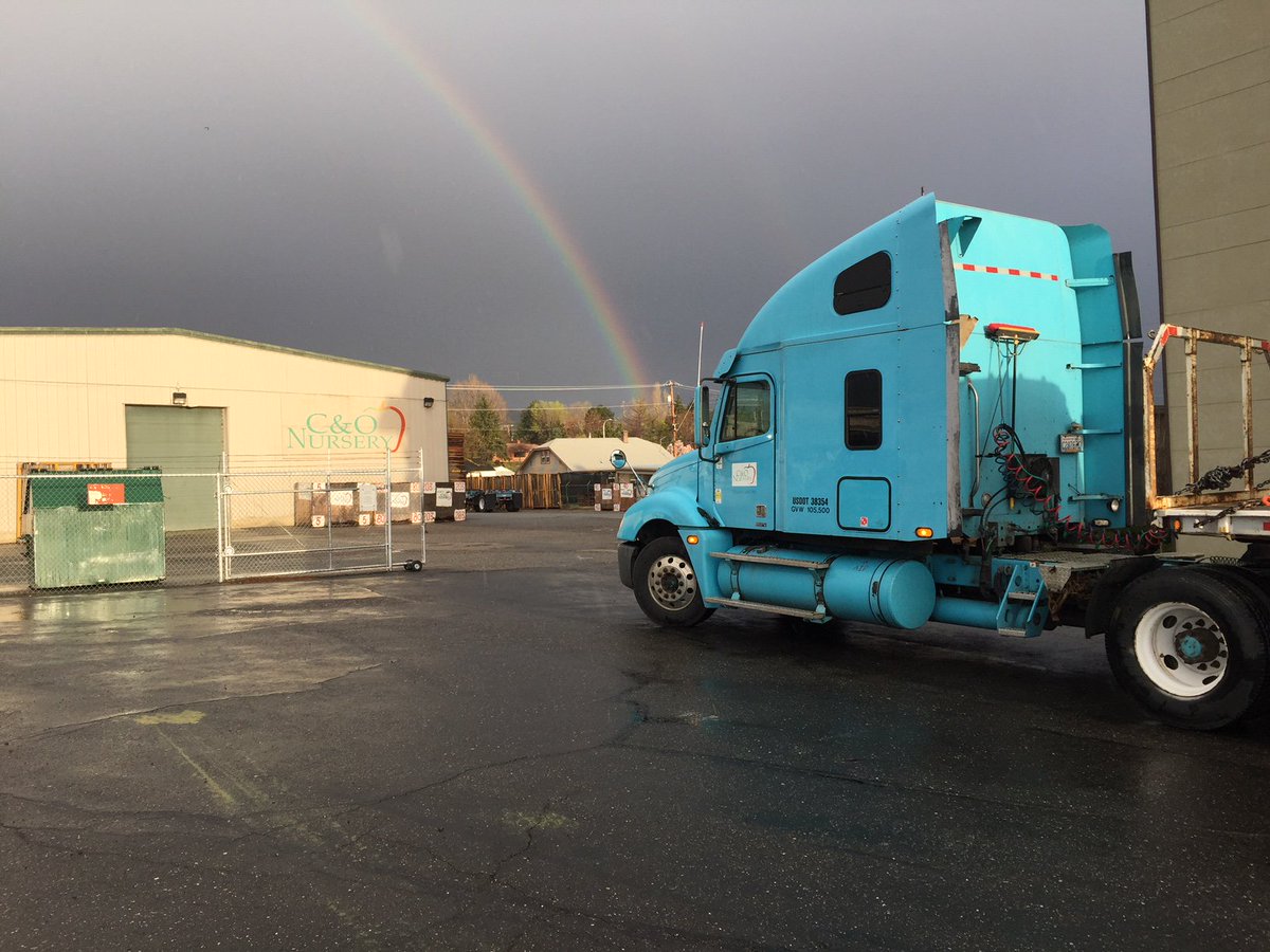 Planting season and Rainbows how much better can the day get!