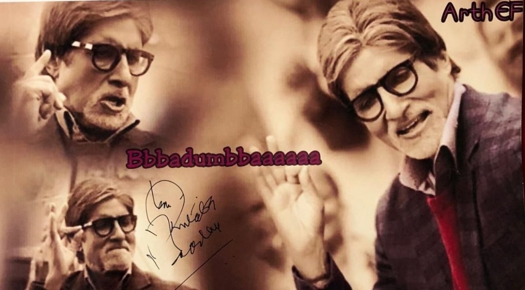 ArthVaishnav's tweet photo. janaab,
Ab isse paagalpan kahein yaa pyaar yaa phir junoon!
Ye to Aisa hi rahega...
Hamesha...
@SrBachchan
#10YearsOfABblog #10YearsOfBachchanBol
#18DaysTo102NotOut
Love you sir...
Thanks Always for showering blessings and love to all EFs..
❤️❤️ https://t.co/dGgAewB9aW
