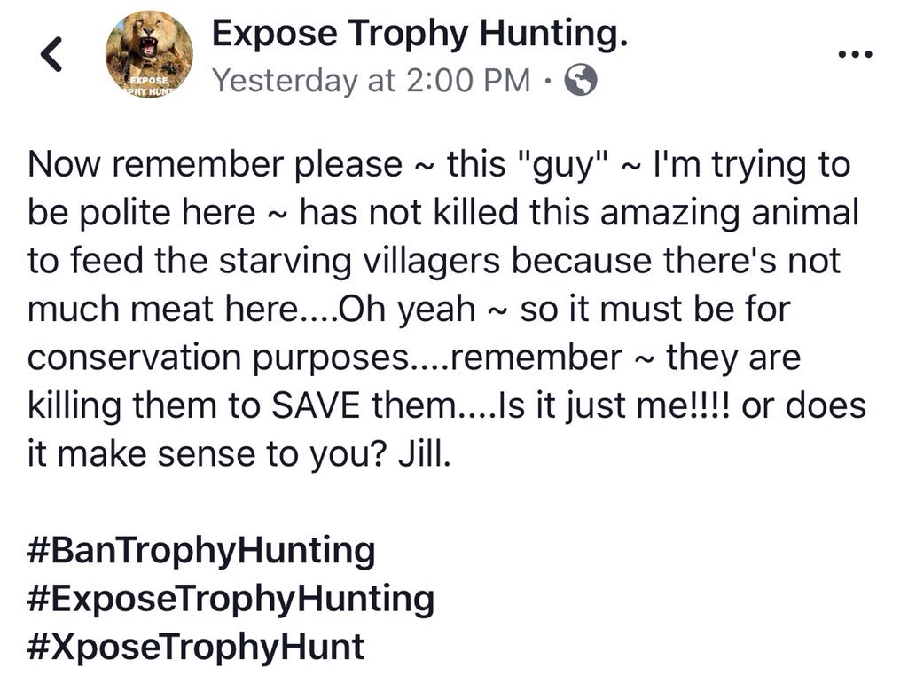 cyber_wench's tweet image. #BanTrophyHunting #NotYourTrophy #ExposeTrophyHunting #RacingExtinction #HelpAwakenSleepingHearts💔