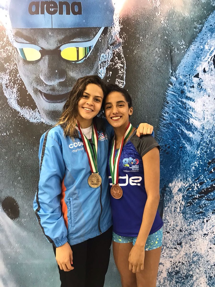 miguelmarquezm's tweet photo. Muchas felicidades a Celia del Rocio, @liliyaks y Andrea Mariscal quienes el fin de semana pusieron el nombre de Guanajuato una vez más en alto durante el Nacional de #Natación #ArenaGPTijuana2018. #OrgulloGto https://t.co/hWIqPiUiFt