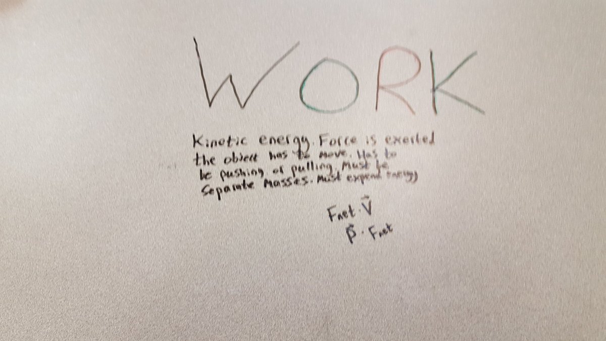 PACarlton's tweet image. What does it mean to do work in Physics?  Today students explored this topic #saderscience