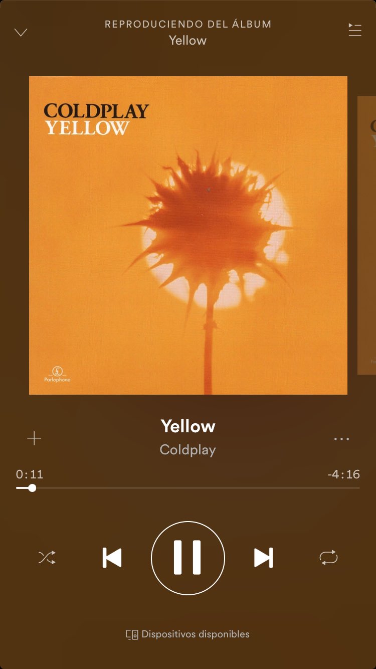 Coldplay yellow