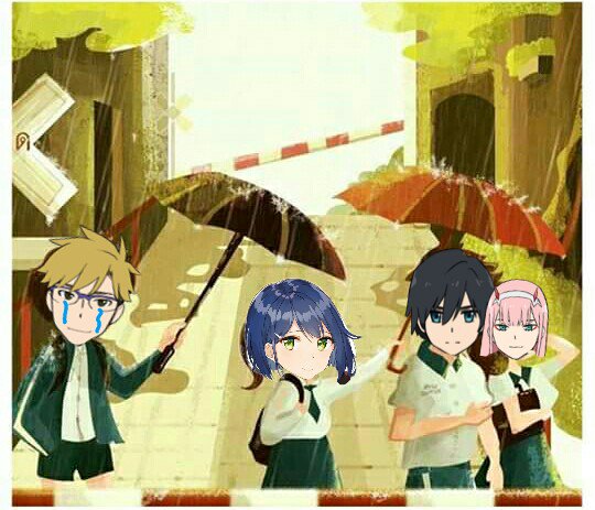 Alexisazul132's tweet photo. ¿Alguien quiere pensar en el pobre de Goro?, Todo es culpa de Ichigo >:v #DARLINGintheFRANXX https://t.co/YAtprtMfoh