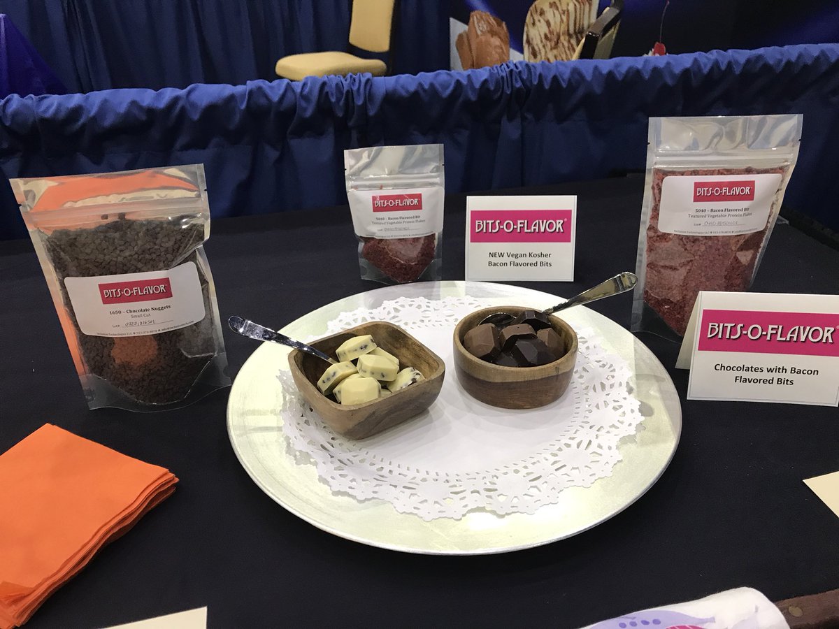 Inclusion_Tech's tweet image. At the PMCA Confectioners Show in Lancaster PA showing our full range of inclusions for candy, including the Nadanut for nut-free candies.
