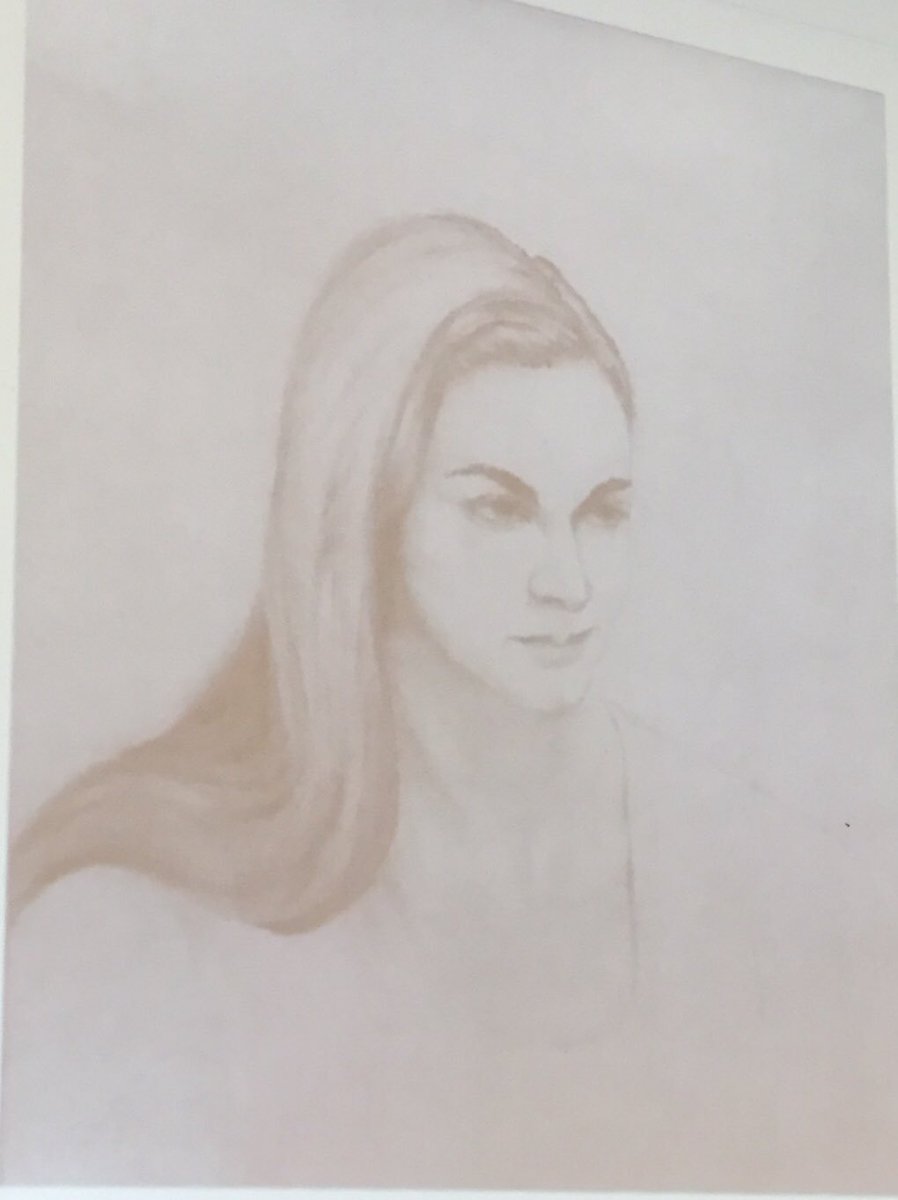 hamishljohn's tweet photo. Drawing of astronomer Virginia Trimble by Richard Feynman #apsapril https://t.co/AXZkuolqdH