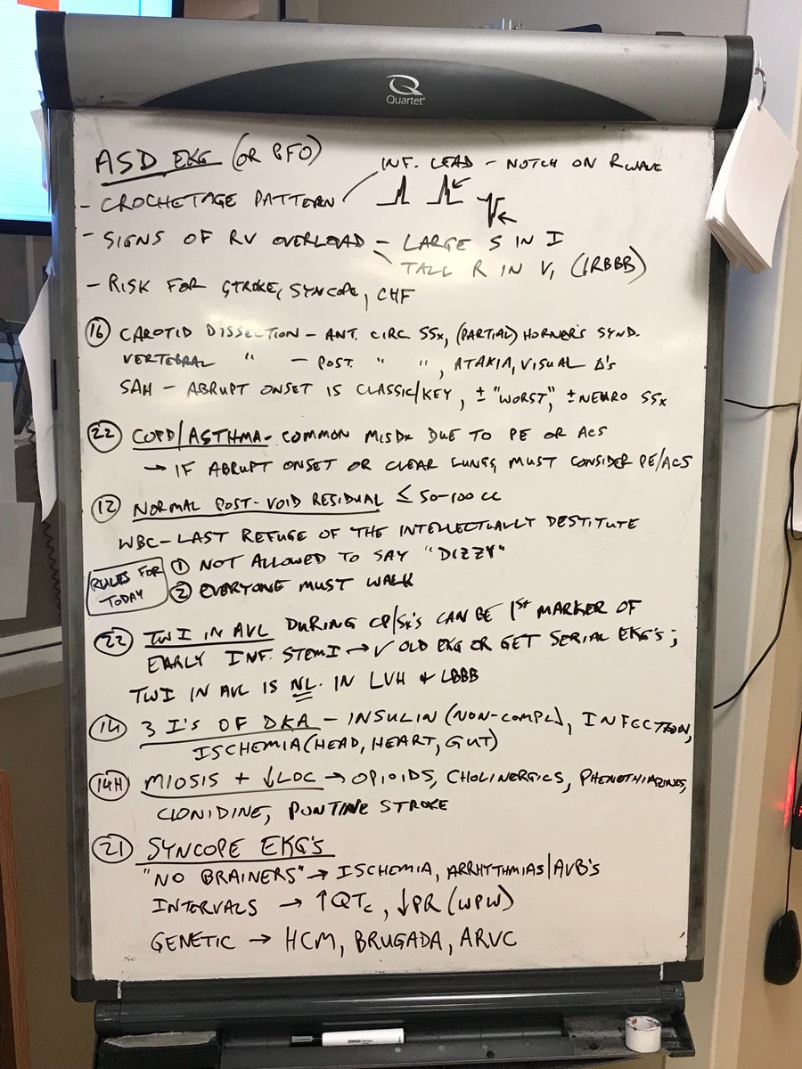 amalmattu's tweet photo. Monday shift @UMEmergencyMed #WhiteBoardTeaching #FOAMed https://t.co/Cvu42zsLAY