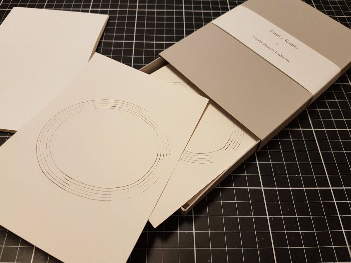 cbjordheim's tweet photo. My new project Ensō / Rondo, beautifully produced and published by Joakim Norling/Timglaset is being launched at Malmö Artist's Book Biennal April 20th. On sale at https://t.co/4J2JZlGoJx. This box contains 31 Ensō / Rondo cards, hand drawn on the first 31 days of 2018. https://t.co/jU9mep3RUj