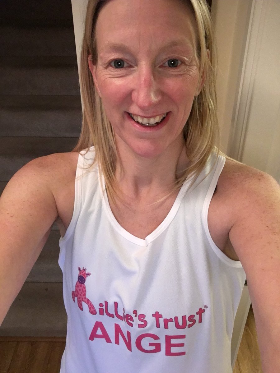 Last long training run complete ✅ Running vest tested 👌🏻 Shorter leggings for mini heat wave tested ✅ I am good to go! Bring it on! 🏃🏼‍♀️👍<a href="/Milliestrust/">Milliestrust</a> #VLM2018
justgiving.com/fundraising/an…