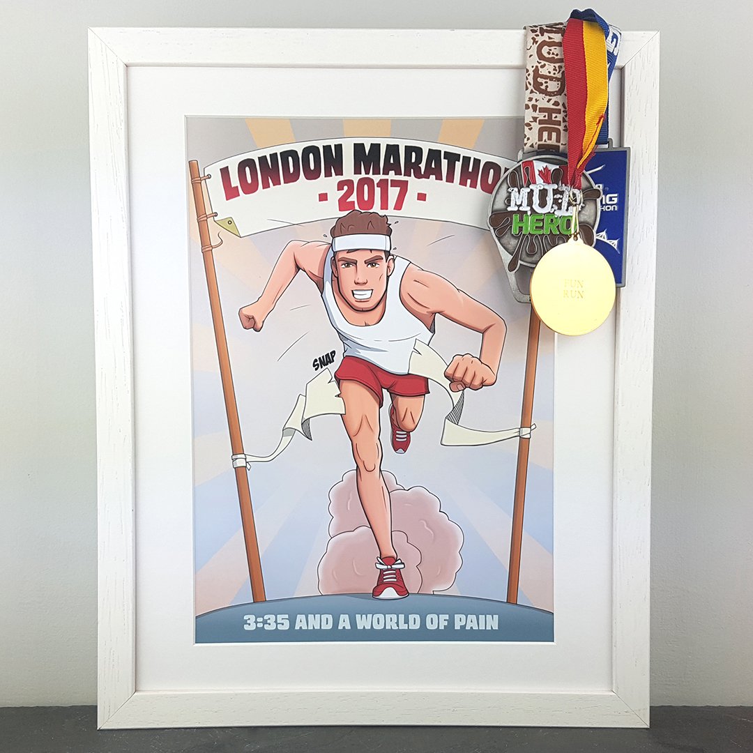 CuddlePuncher's tweet photo. Know anyone #running the #londonmarathon this weekend? Whatever the distance, celebrate & remember with a #personalisedprint from #Cuddlepunch.
https://t.co/ynDo979FM4
#marathon #runningman #runninggirl #personalbest #comicart #c25k #medal #goldmedal #runningshoes #runforrestrun https://t.co/EJMkRHddG7