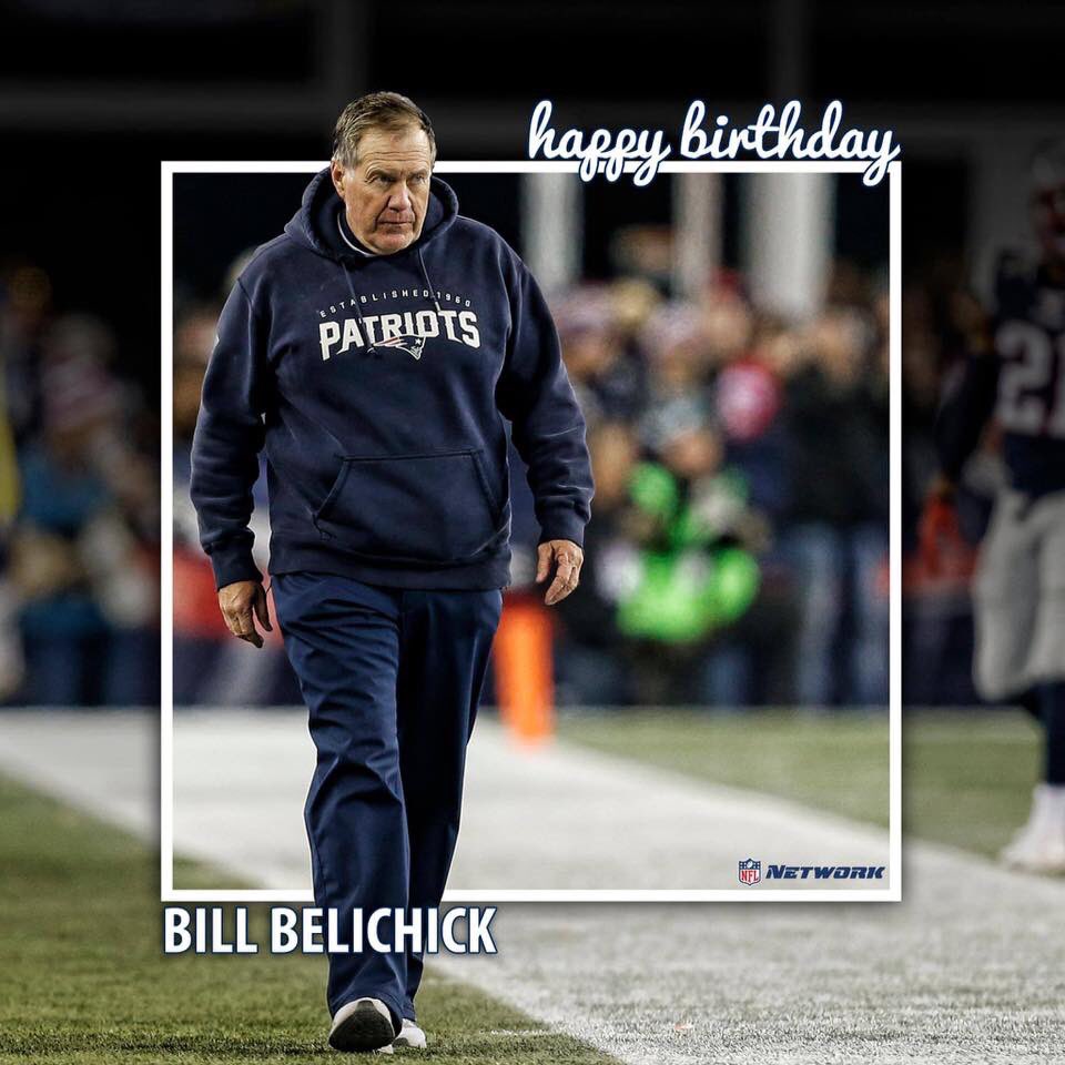 66 years ago, he was born!
18 years ago, he drafted Tom Brady.

Happy Birthday Bill Belichick!   