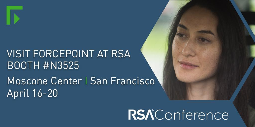 ForcepointSec's tweet photo. #RSAC is underway! Stop by our booth in Moscone North to win a Bionic Bird. Check out our sponsored sessions on everything from #RiskAdaptiveProtection to #cyberfatigue. And meet us for food &amp; drinks! Details here https://t.co/v8rQdA8fAh https://t.co/8GG7nZLSgF